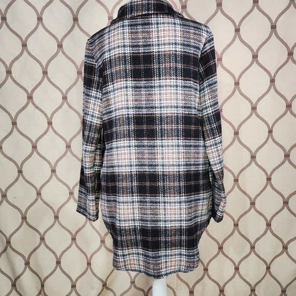 C + D + M  Boutuque Plaid Shirt Jacket Cardigan Women's Size Small NWT - Picture 2 of 14